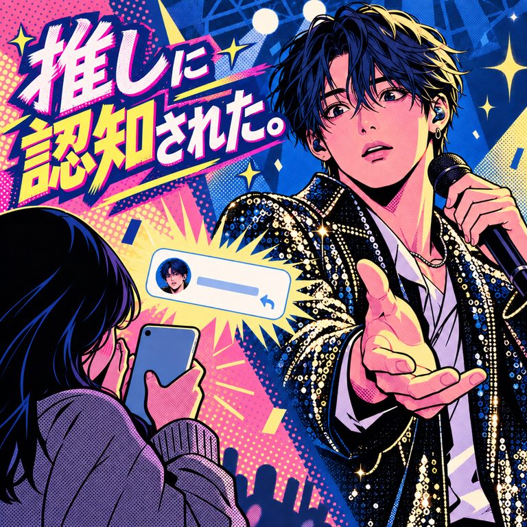 推しに認知された。