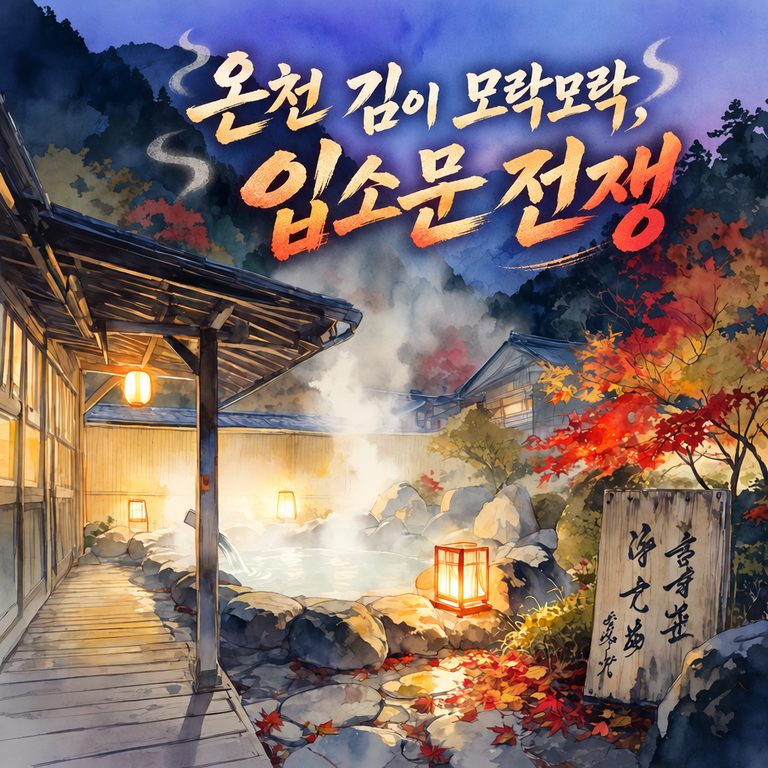 온천 김이 모락모락, 입소문 전쟁